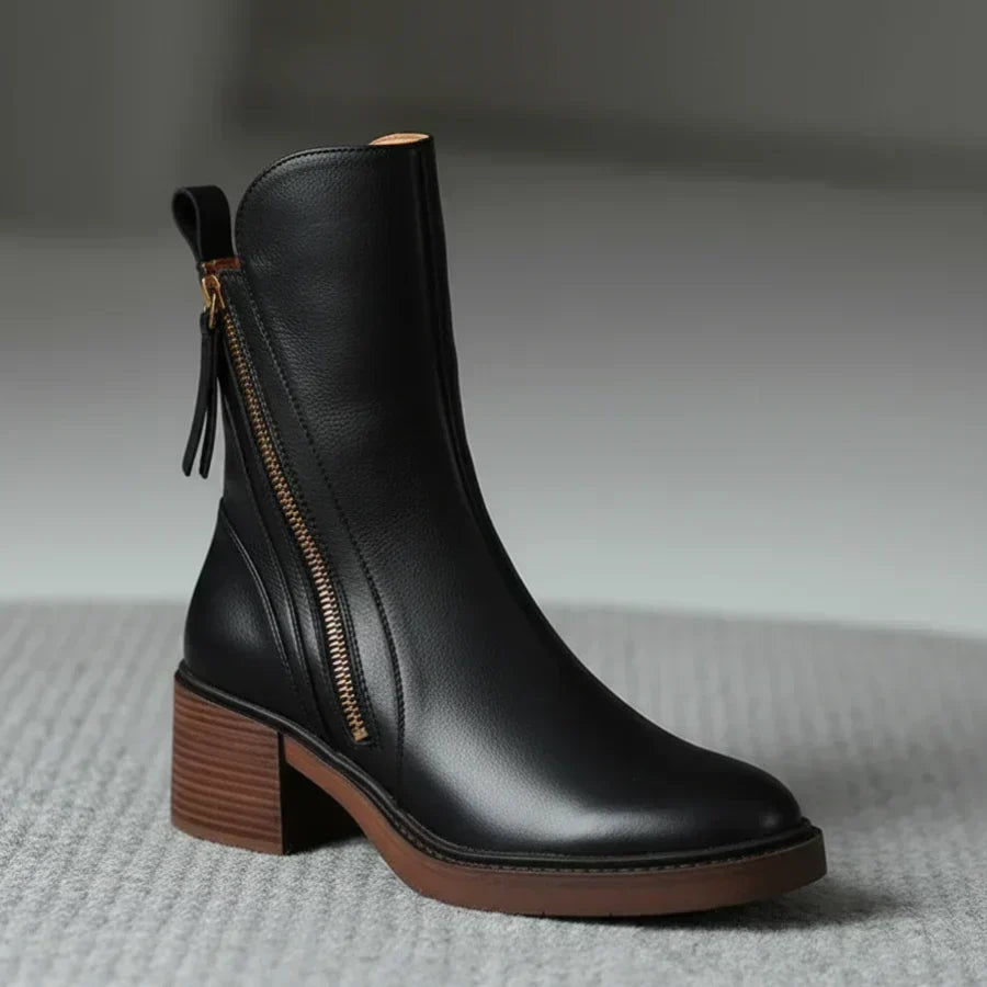 Kimo Women's Leather Ankle Boots